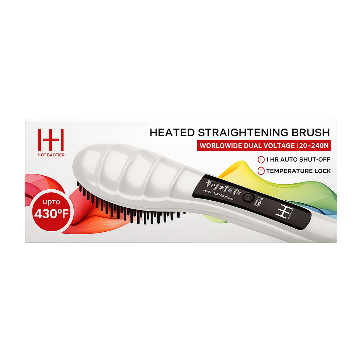 H&H Heated Straightening Brush #5948