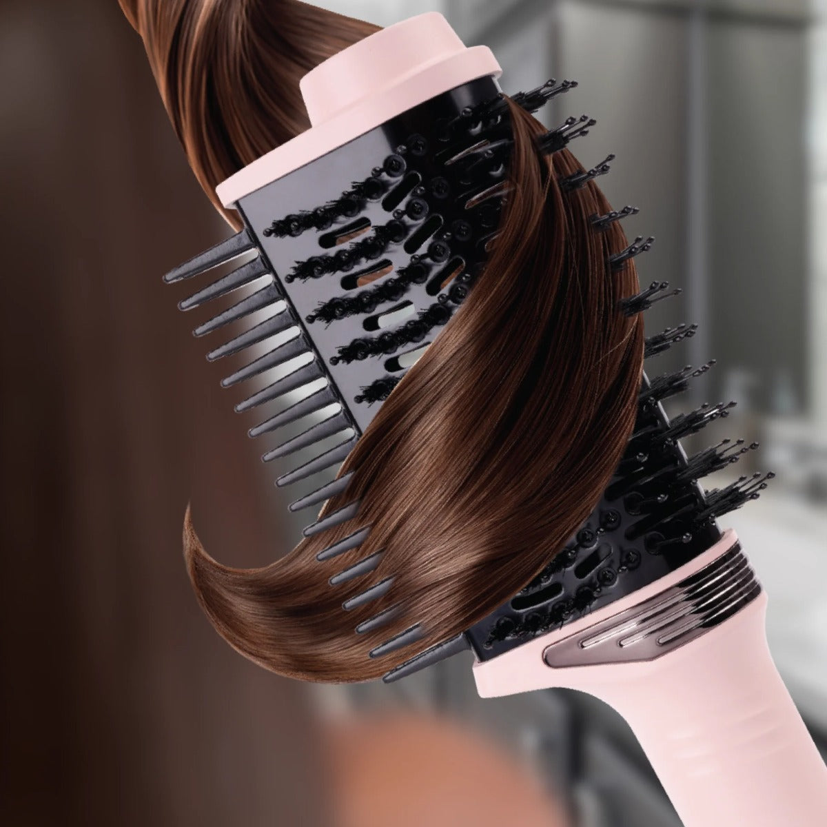 H&H Multi-Functional Hair Dryer Brush [Pink] #5925