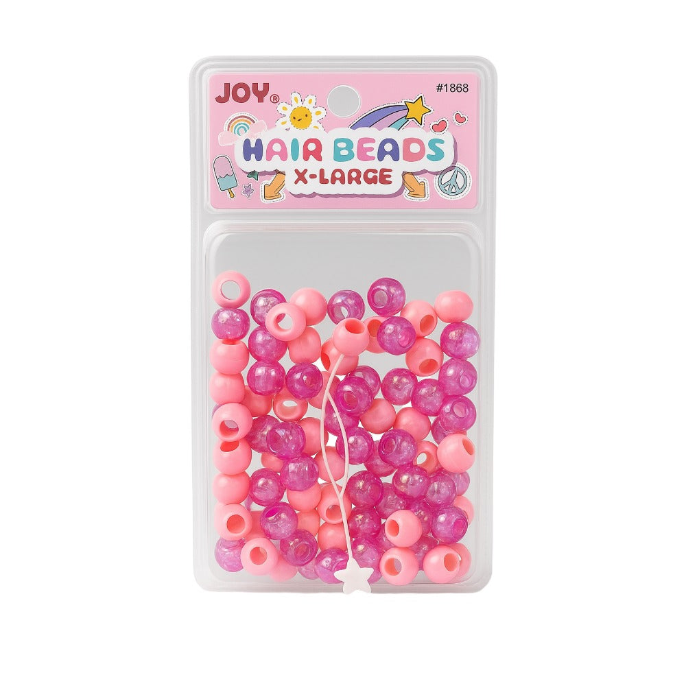 Hair Beads X-Large [Iridescent Coating Pink Mix] #01868