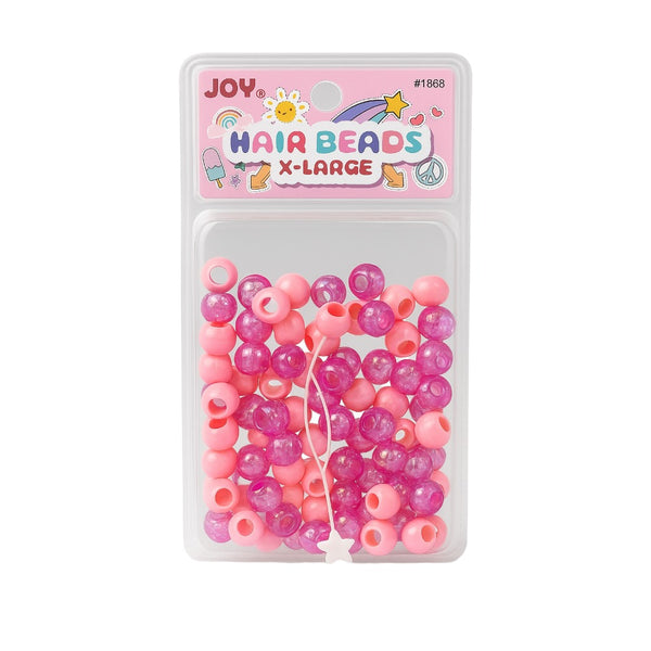 Perles pour cheveux XL [Revêtement irisé rose mélangé] #01868