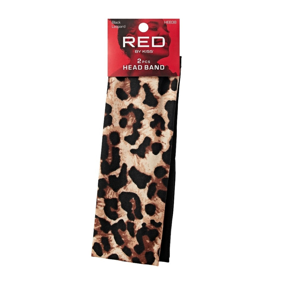 Headband 2pcs #HEB38 [Black & Leopard]