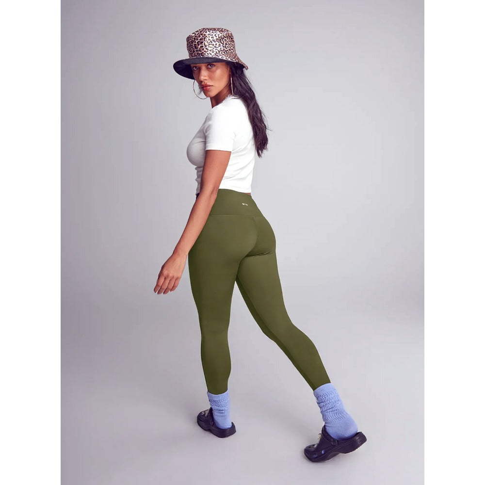 Legging taille haute [Olive] #Fh513