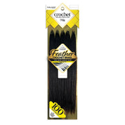 Hollywood Feather Crochet Braid Straight Yaki 18"