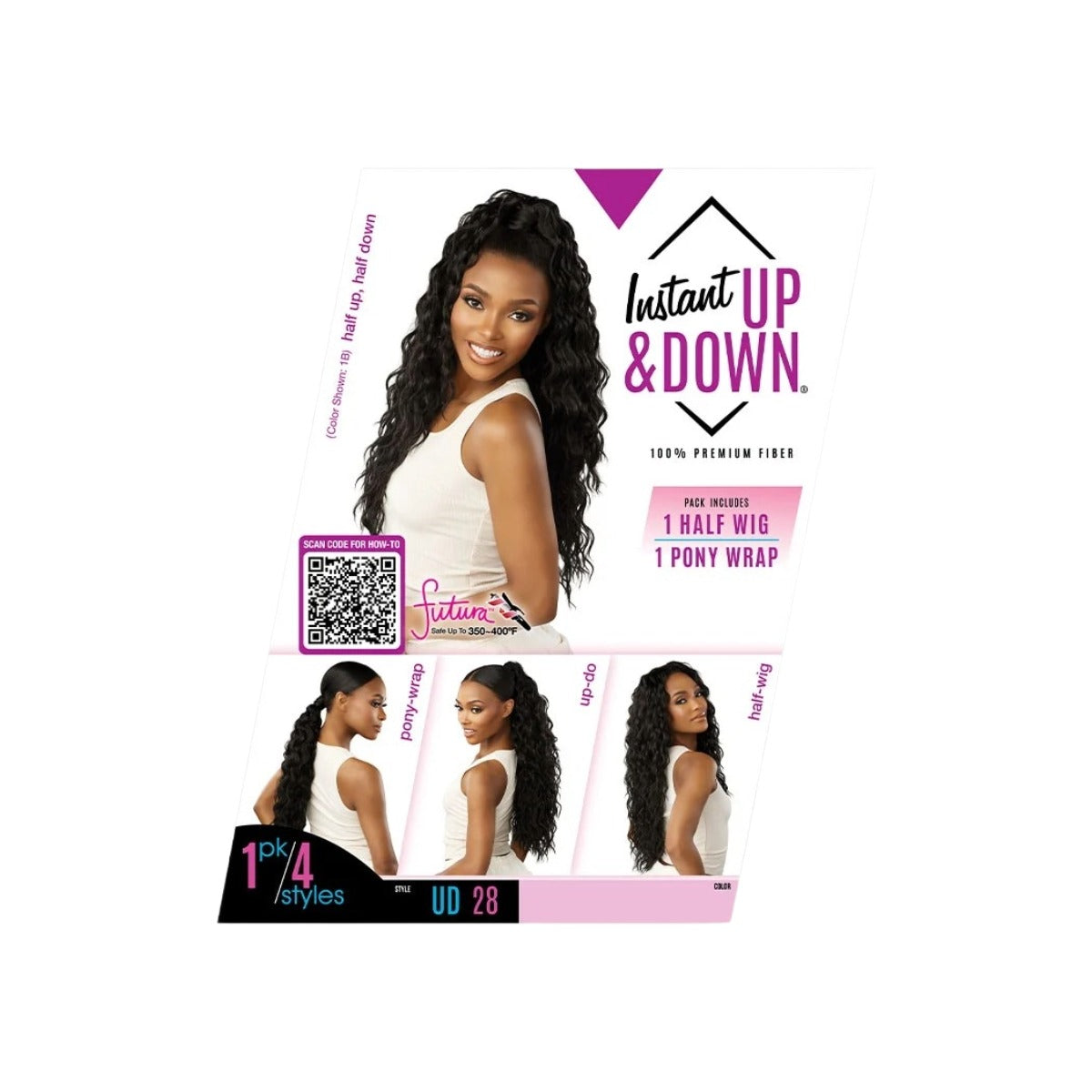 Instant Up & Down Demi Perruque UD 28