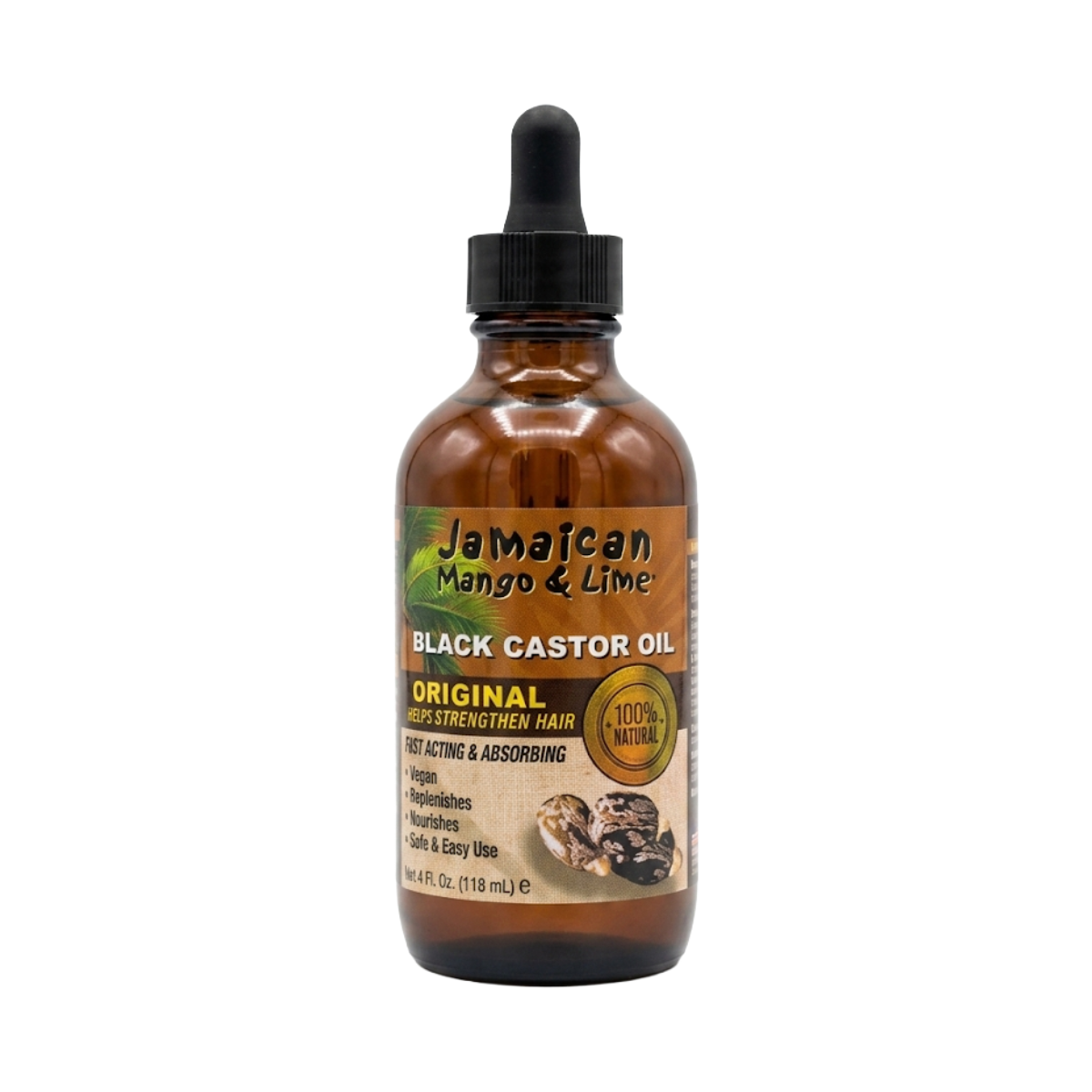 Huile de Ricin Noire à la Mangue et au Citron Vert de Jamaïque [Original] 4oz