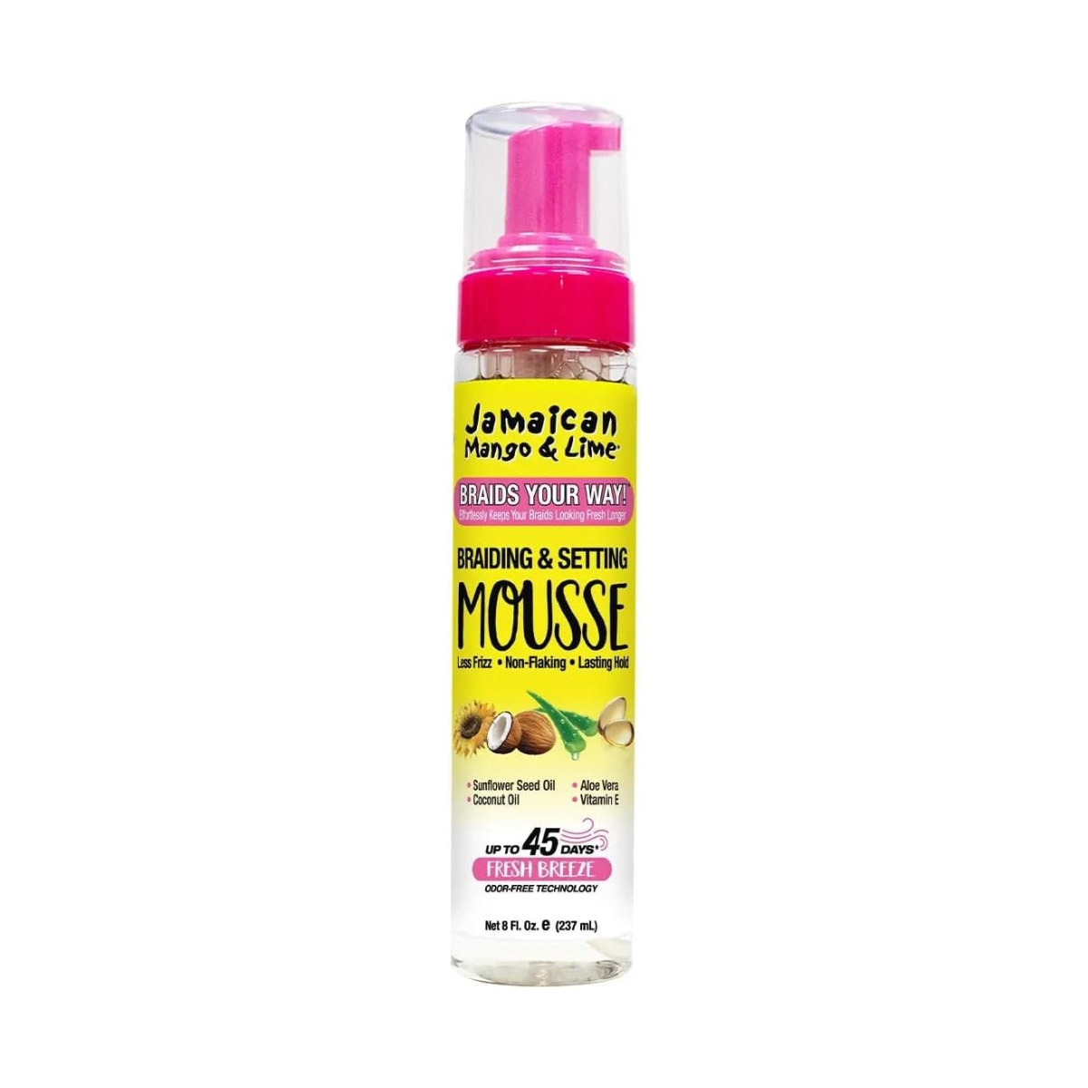 Mousse pour tresses et fixation Jamaican Mango & Lime Braids Your Way! 8oz
