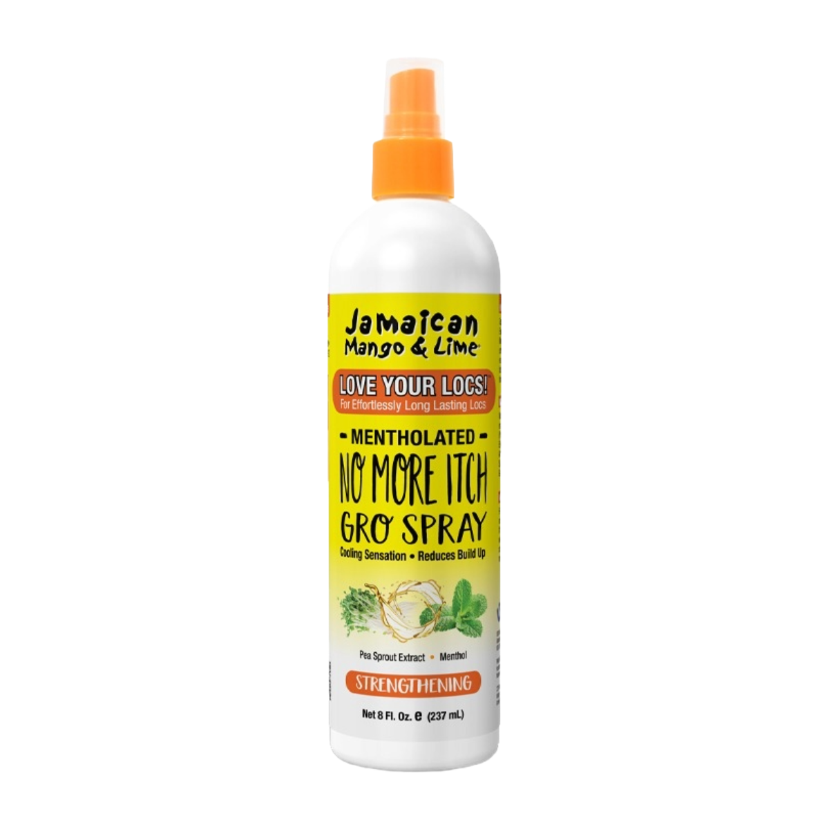 Jamaïcain Mangue & Citron Vert Aime Tes Locs ! Spray Anti-Démangeaisons Gro [Mentholé] 8oz
