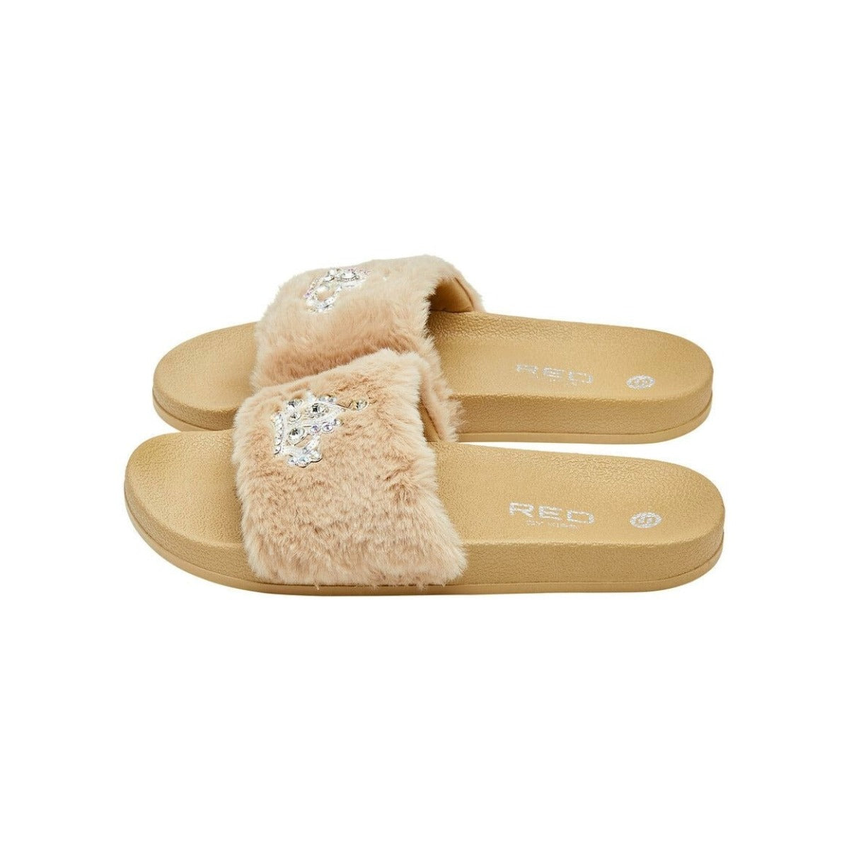 #Fw38 Chausson en fourrure Jewel [Grand] [Caramel]