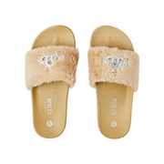 Chausson en fourrure Jewel #Fw36 [Caramel] Petit