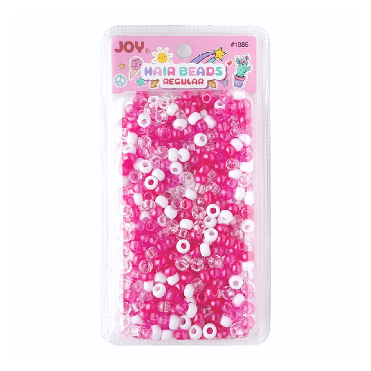 Joy Round Beads Regular 1000pcs [Assorted Color] #1886