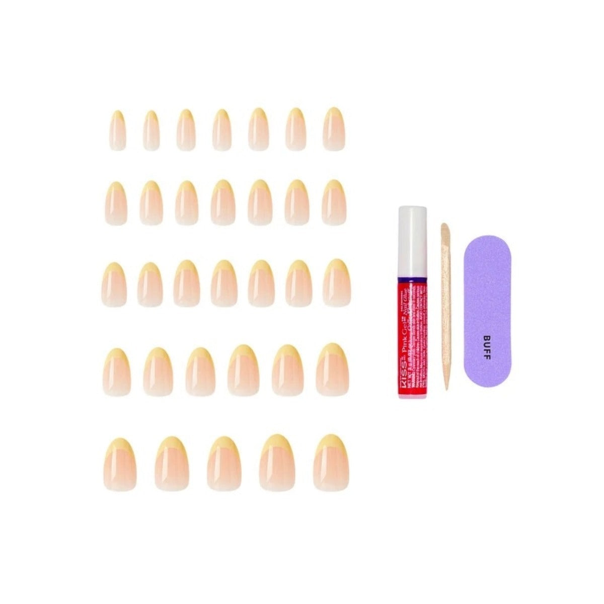 KISS NEW YORK Core French Ongles En Acrylique [Mic Drop] #CF05Y0