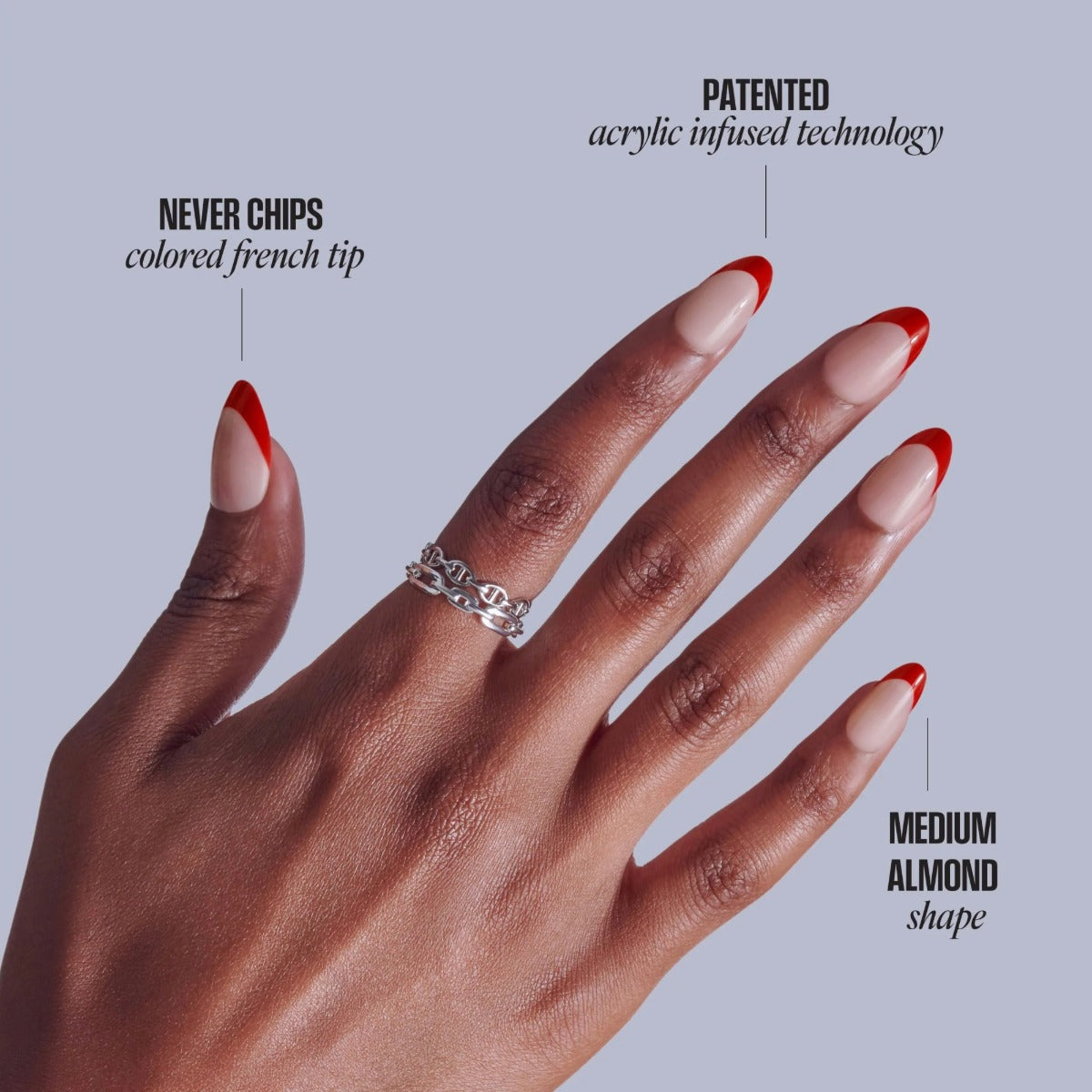 KISS NEW YORK Core French Ongles En Acrylique [Optimistic] #CF15