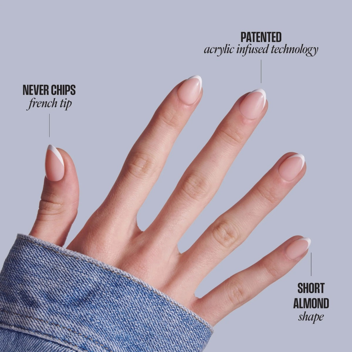 KISS NEW YORK Core French Ongles En Acrylique [Passionate] #CF04