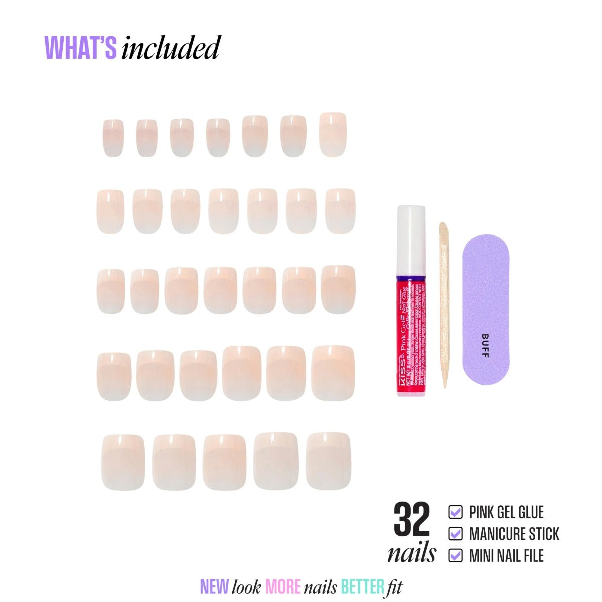 KISS NEW YORK Core French Ongles En Acrylique [Your Moment] #CF09