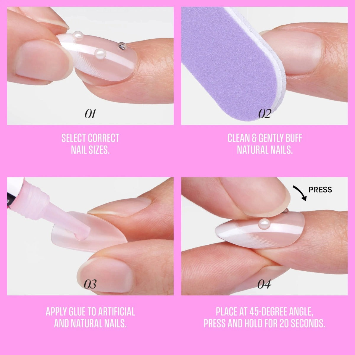 KISS NEW YORK Glam 3D & Jeweled Ongles En Acrylique [All Good] #GJ01Y0