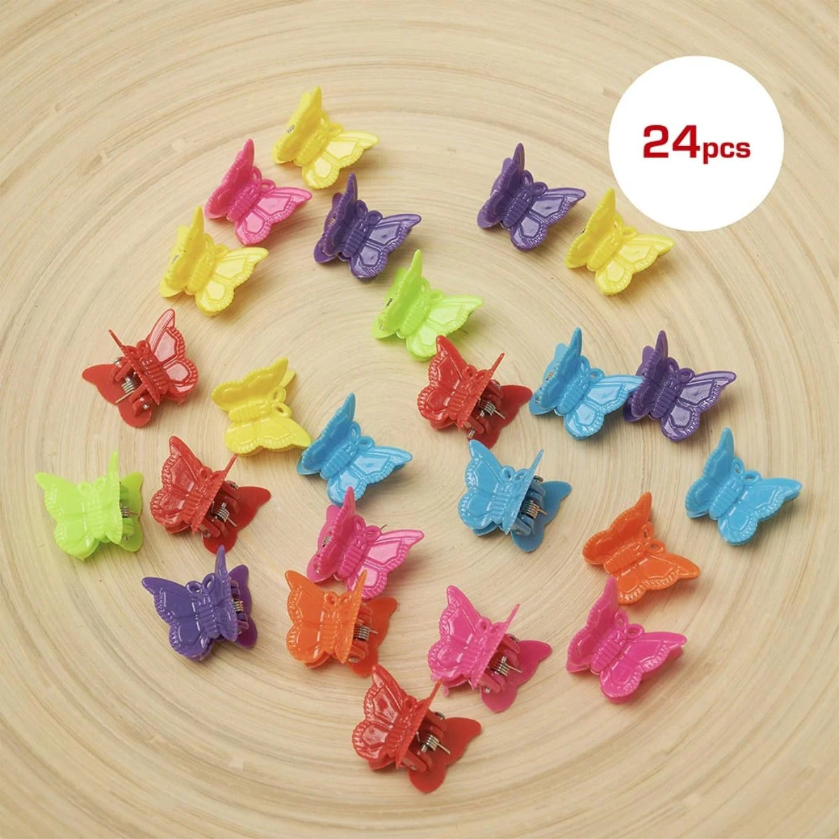 Barrettes Pour Enfants 24 Pièces [Papillon À Pince] #PN15