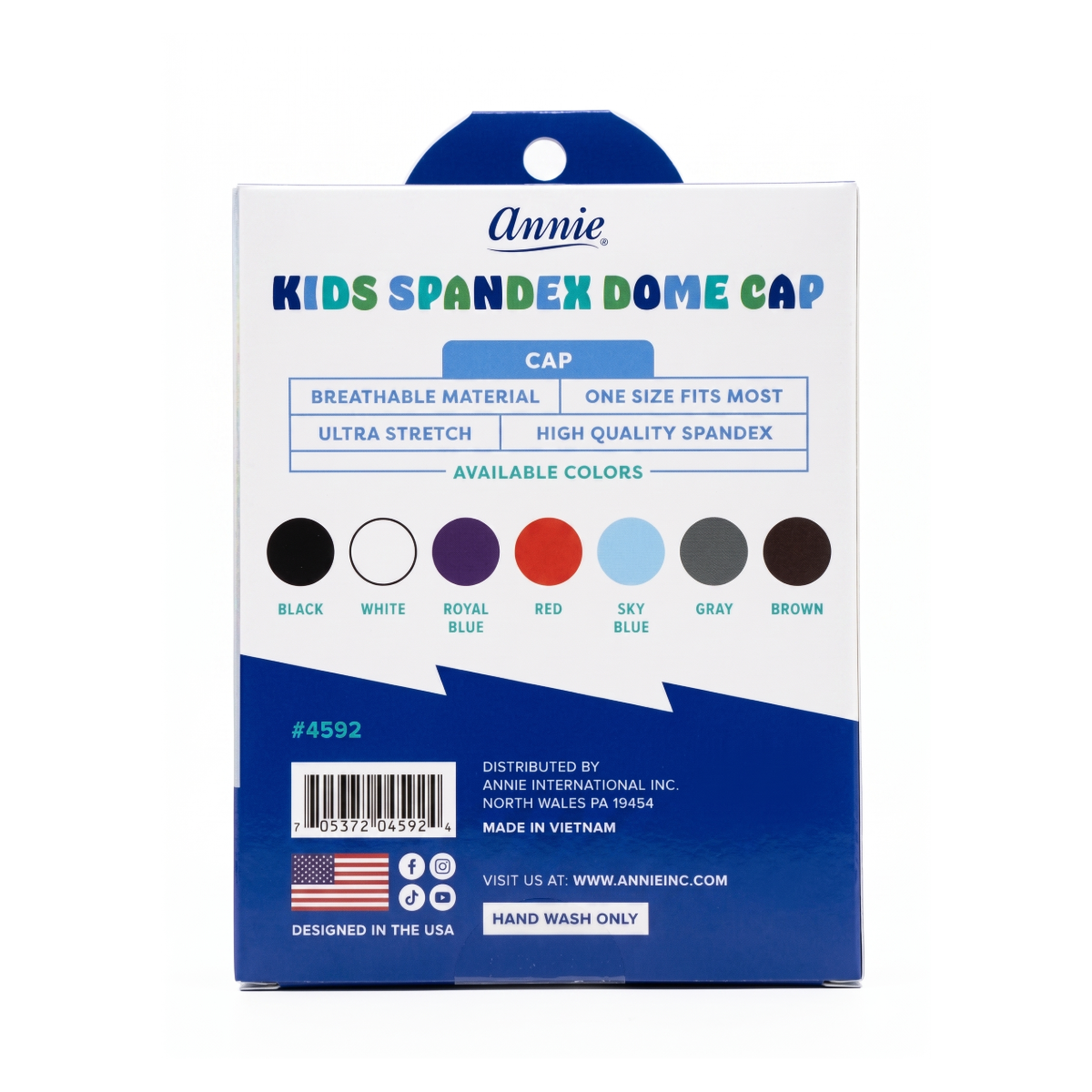 Bonnet dôme en spandex Kids [Black] #4592