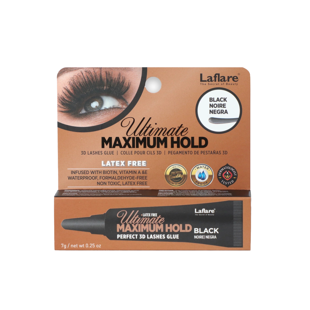Colle pour cils LaFlare Ultimate Maximum Hold [Black]