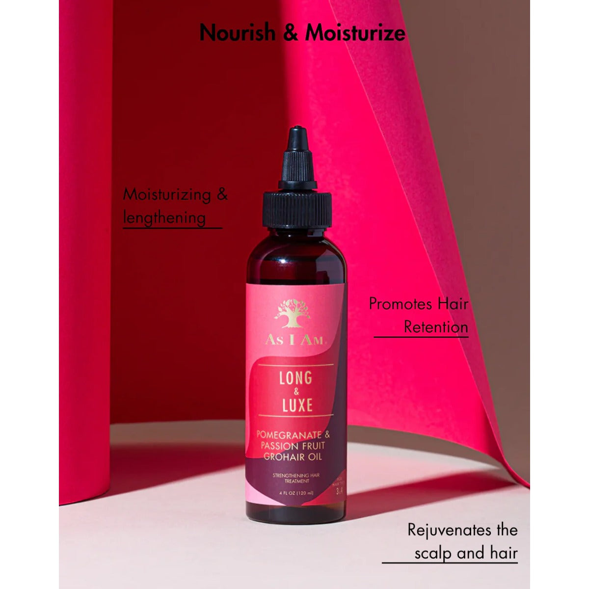 As I Am Huile Long & Luxe Grohair 4oz