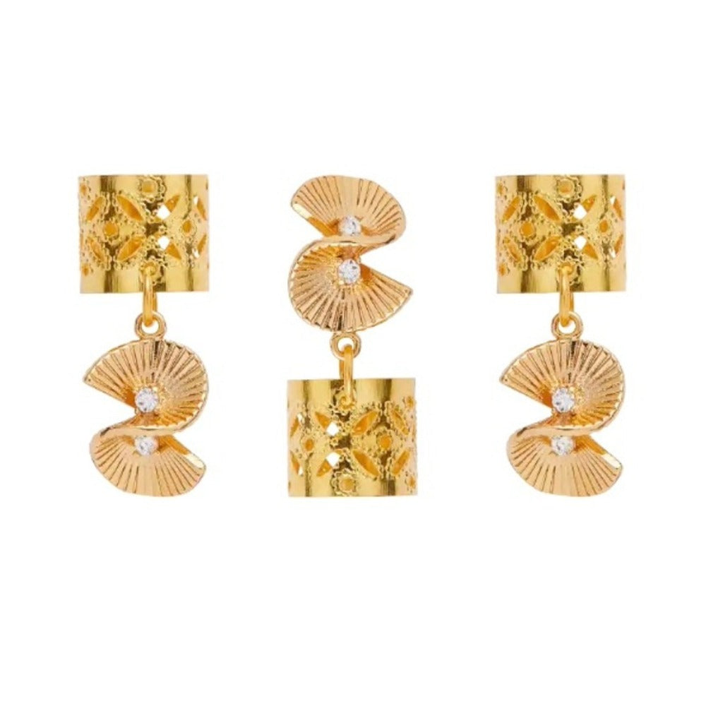 Breloques tressées de luxe, lot de 3 pièces, n° HZ103