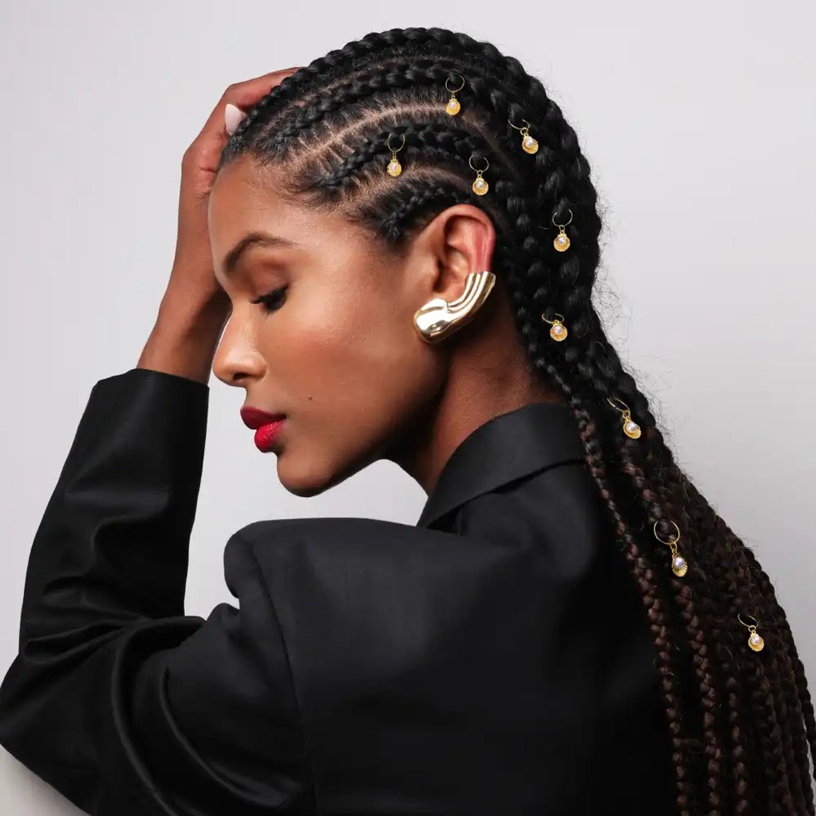 Breloques tressées de luxe, 5 pièces, n° HZ99