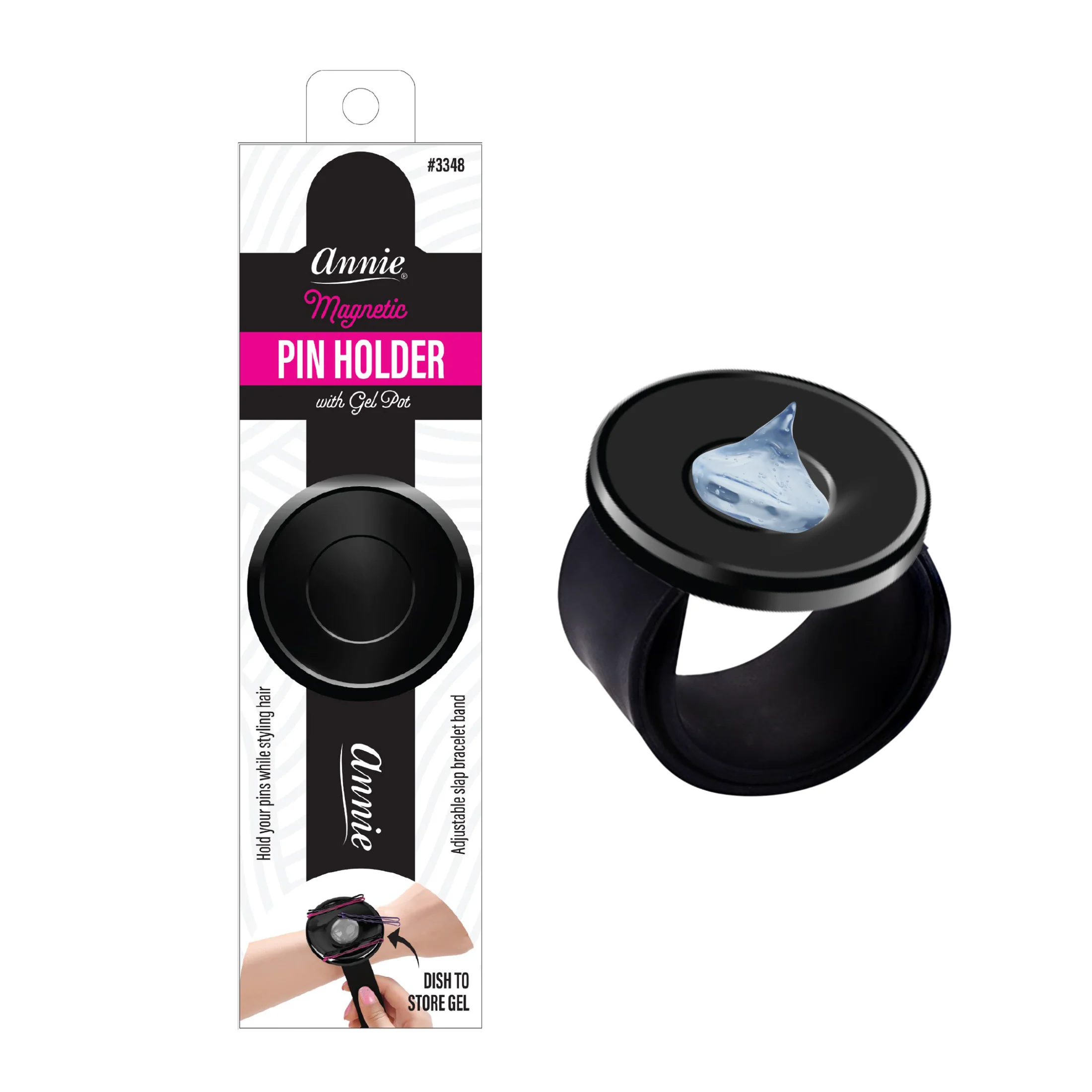 Magnetic Pin Holder & Gel Pot Snap Bracelet [Assorted Colors] #03348