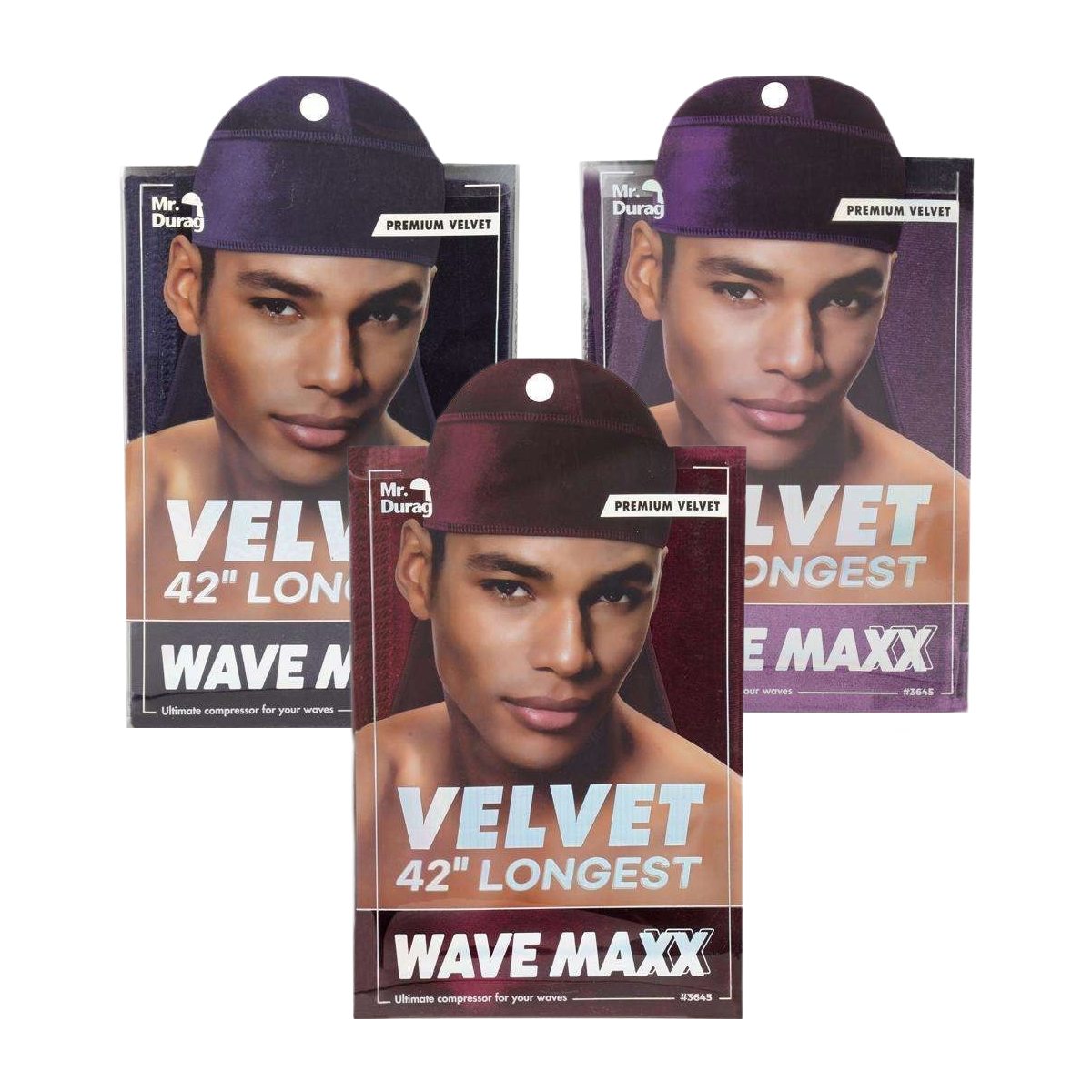 M. Durag #03645 Durag en velours [Couleurs assorties]