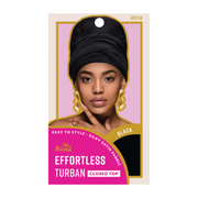 Ms.Remi Foulard Turban Fermé Sur Le Dessus [Noir] #3716