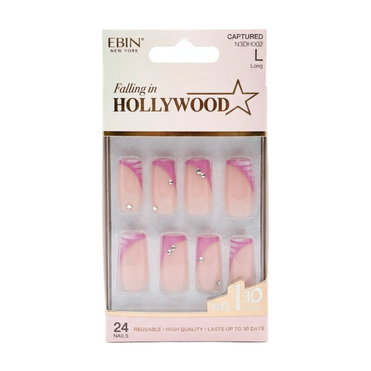 Ongle 3D Chute à Hollywood #N3dh002