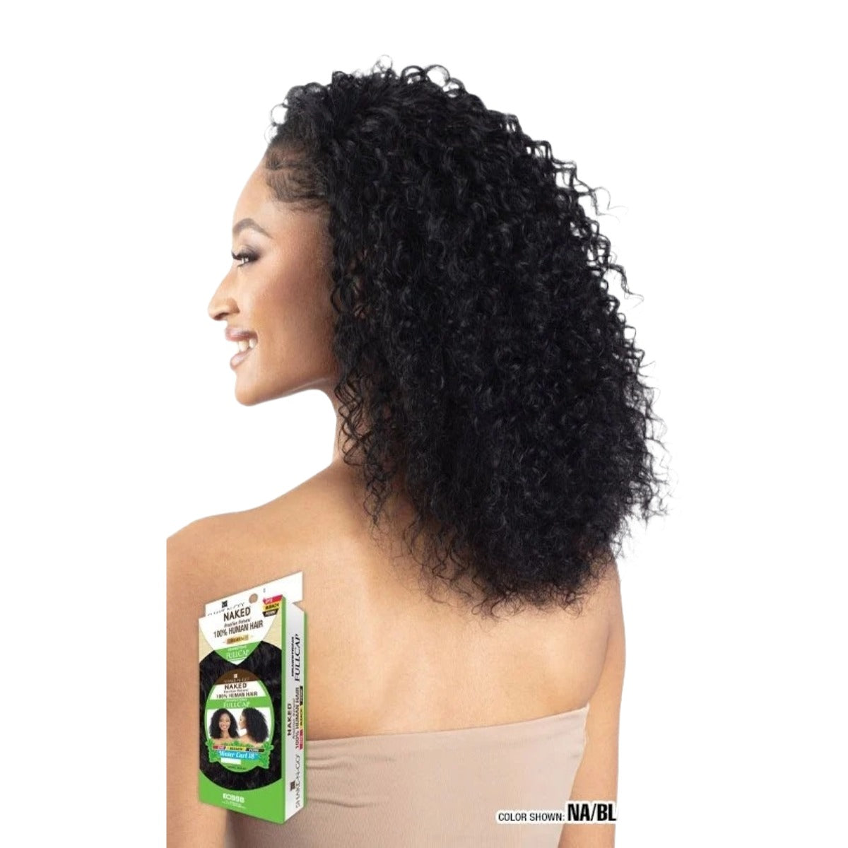 Naked Water Curl Half Wig 18"