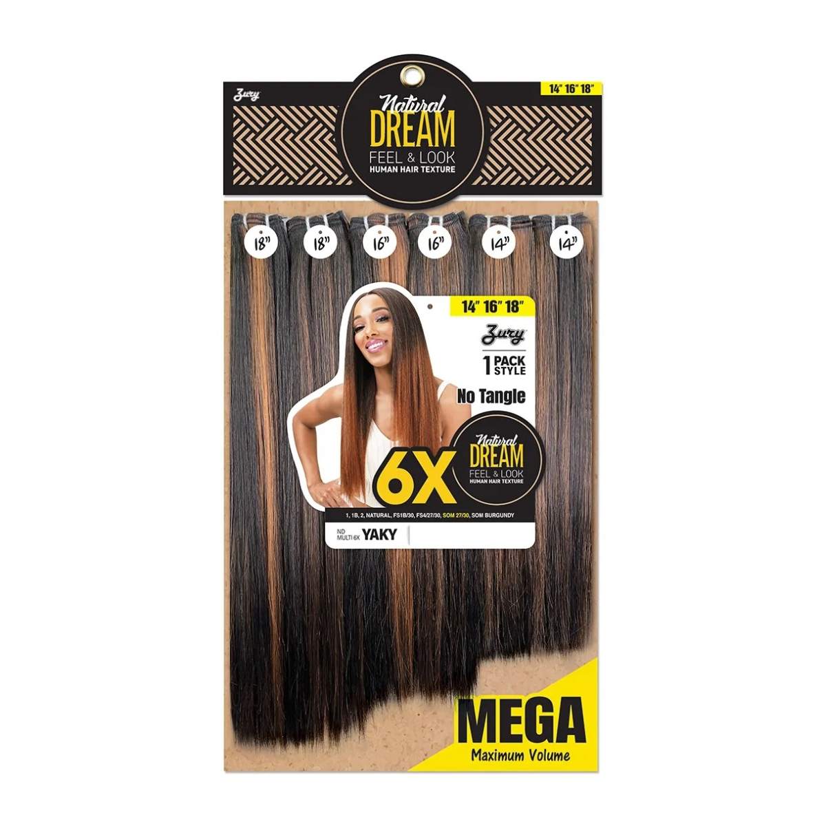 Natural Dream Multi Yaky 10"12"14" 6x