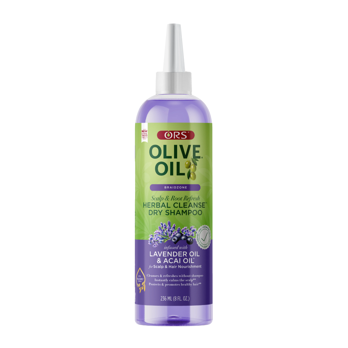ORS Braidzone Shampooing sec nettoyant aux herbes 8oz