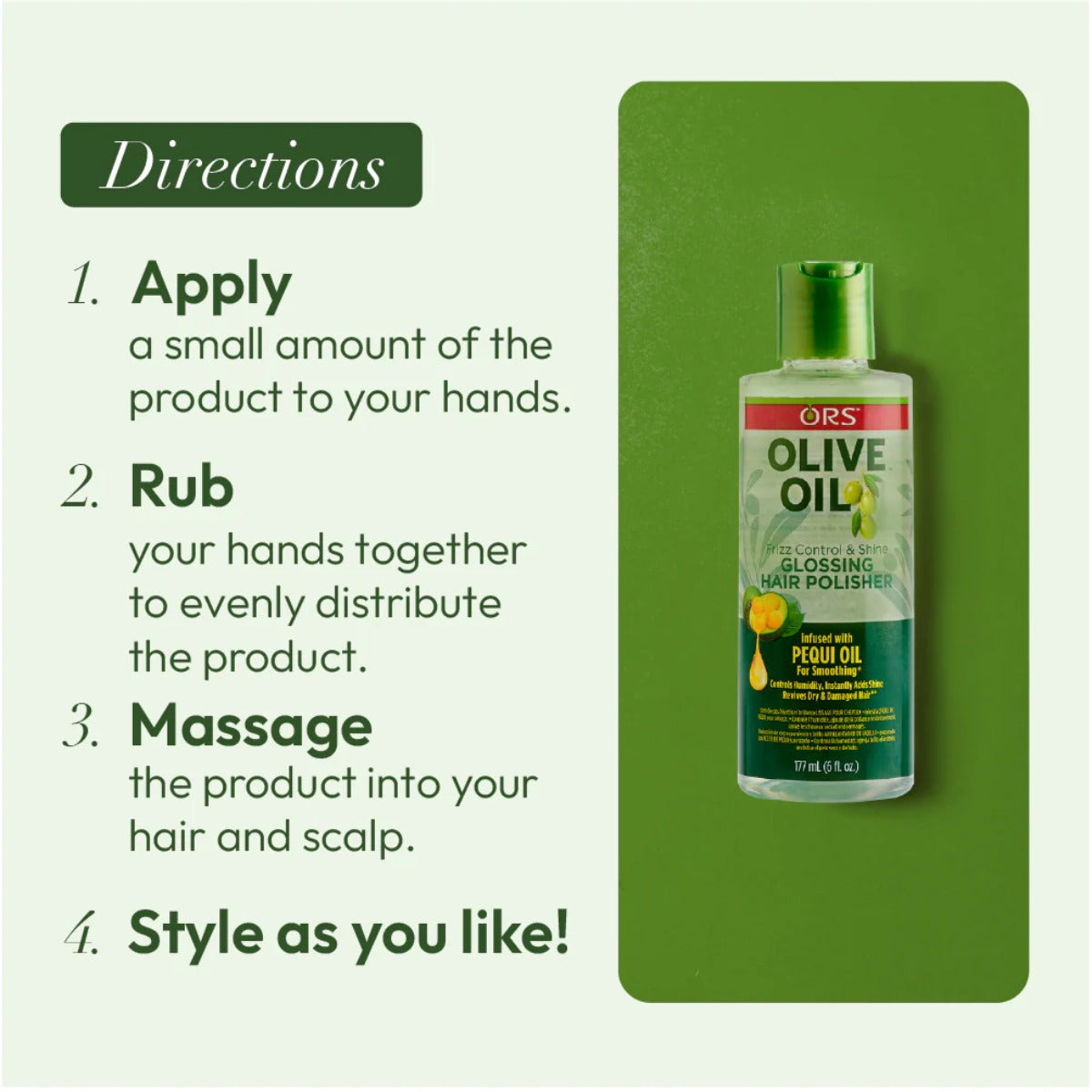 ORS Olive Oil Polisseur capillaire brillant 6oz