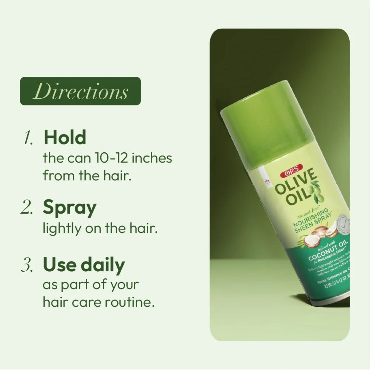 ORS Olive Oil Spray Brillance [Huile De Coco] 2oz