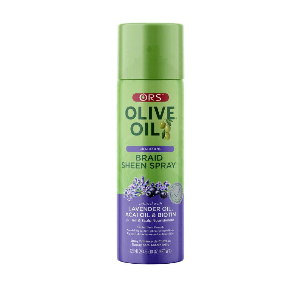 Olive Oil Braid Sheen Spray [lavender Oil, Acai Oil & Biotin]