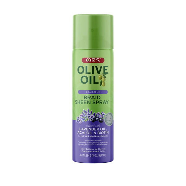 Spray brillance pour tresses à l'huile d'olive [huile de lavande, huile d'açaï et biotine]