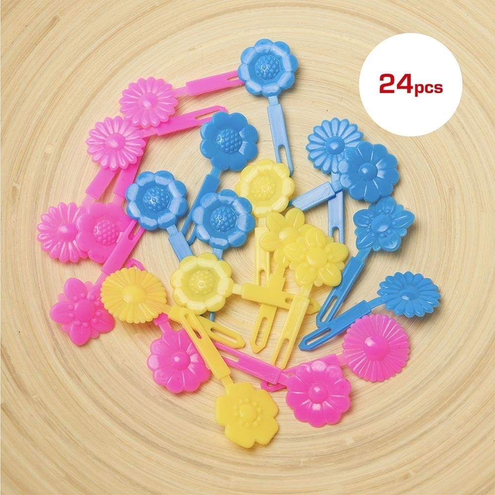 Barrettes Pour Enfants 24 Pièces [Marguerite] #PN11