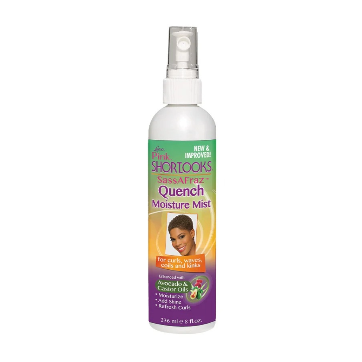 Pink Shortlooks Sassafraz Quench Moisture Mist 8oz