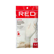 Gants en latex sans poudre, lot de 10 pièces, n° GLPF02