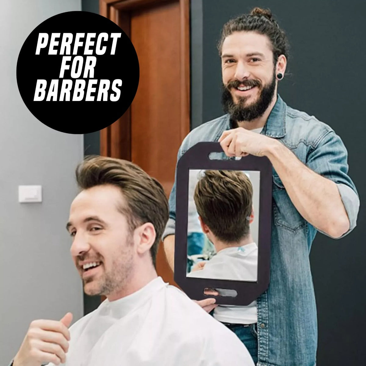 PrimeX Foam Barber Mirror [XL] [Rectangle] #3020