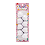 Joy  Élastiques Pour Queue De Cheval Twin Beads 40mm [Blanc]