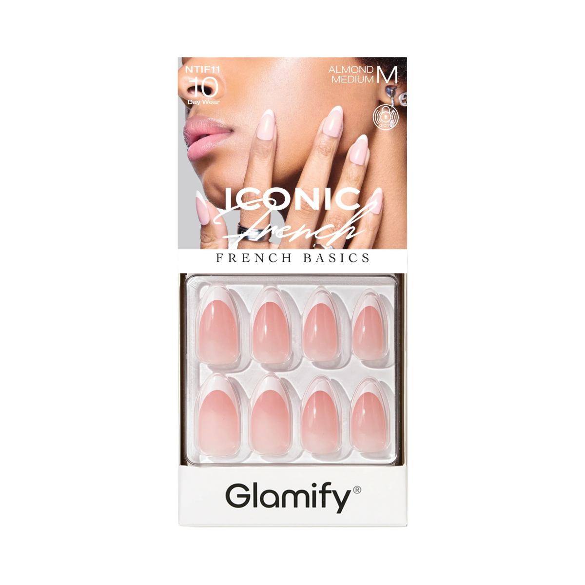 Glamify Iconic French Press On Nails [Almond Medium] #NTIF11