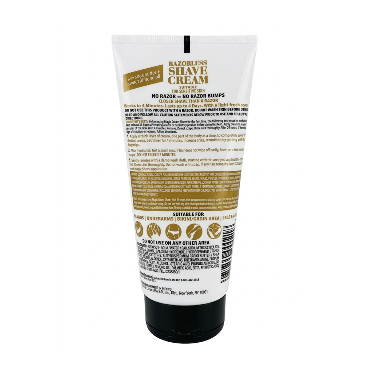 magic Razorless Cream Shave [Sensitive Skin] 6oz