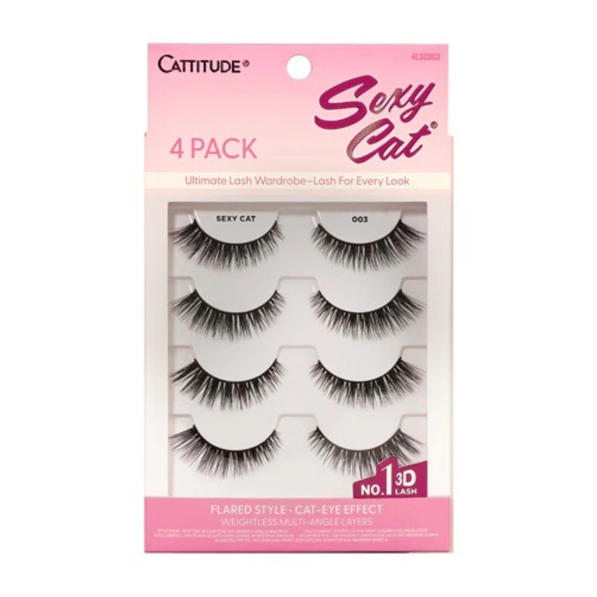 Cattitude Lash Sexy Cat 4 paires #4LSC003
