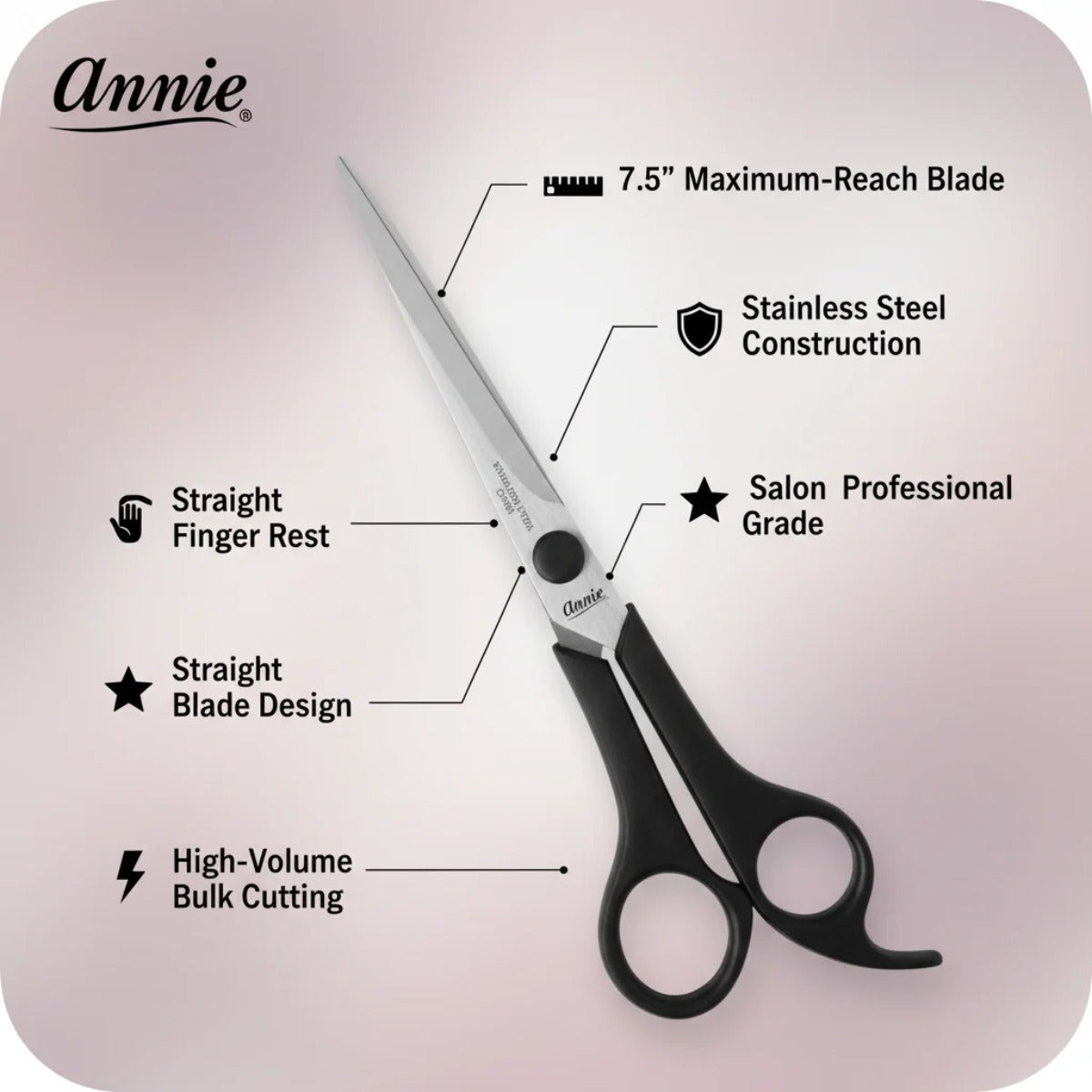 Stainless Steel Hair Shears 7.5" #5007