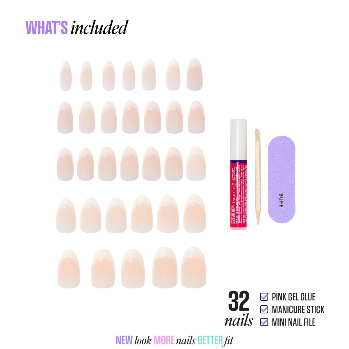 KISS NEW YORK Core French Ongles En Acrylique [Burble] #CF12