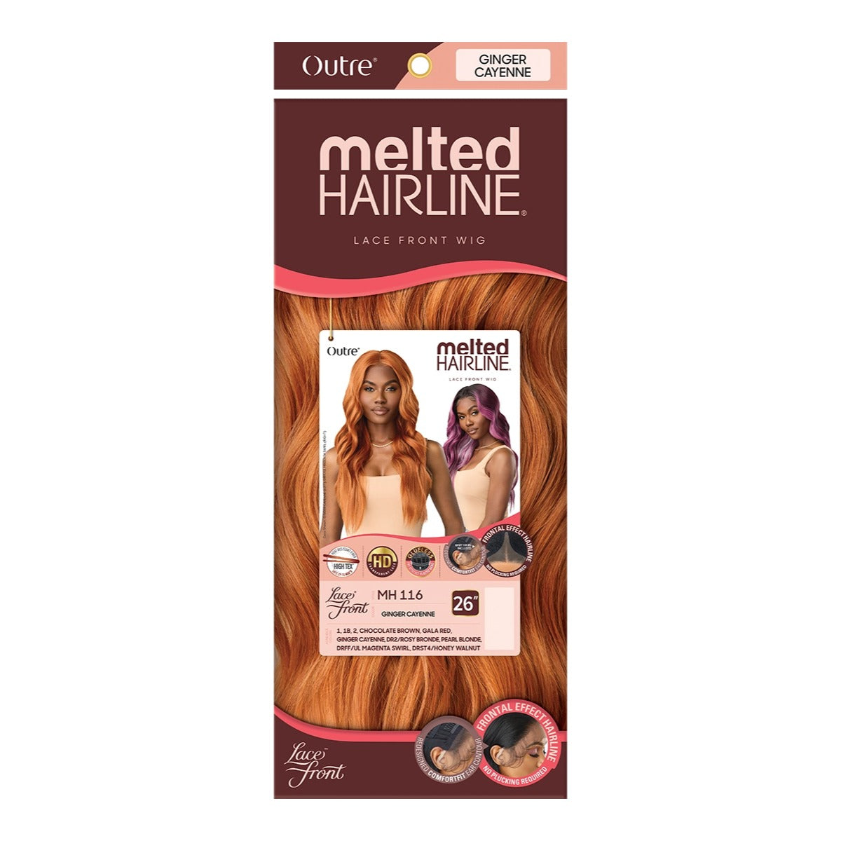 Melted Hairline HD Lace Front Wig MH 116