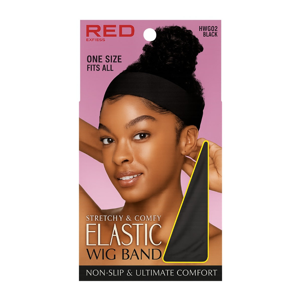 Stretchy & Comfy Elastic Wig Band [Black] #HWG02