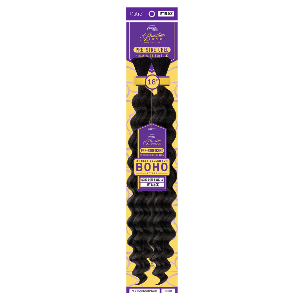Purple Pack Brazilian Bundle Pre-Stretched Dominican Curl Bulk