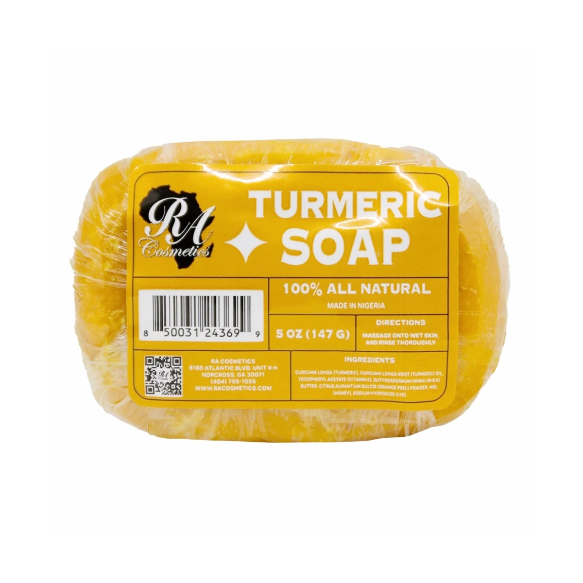 RA Cosmetics Turmeric Soap 5 oz